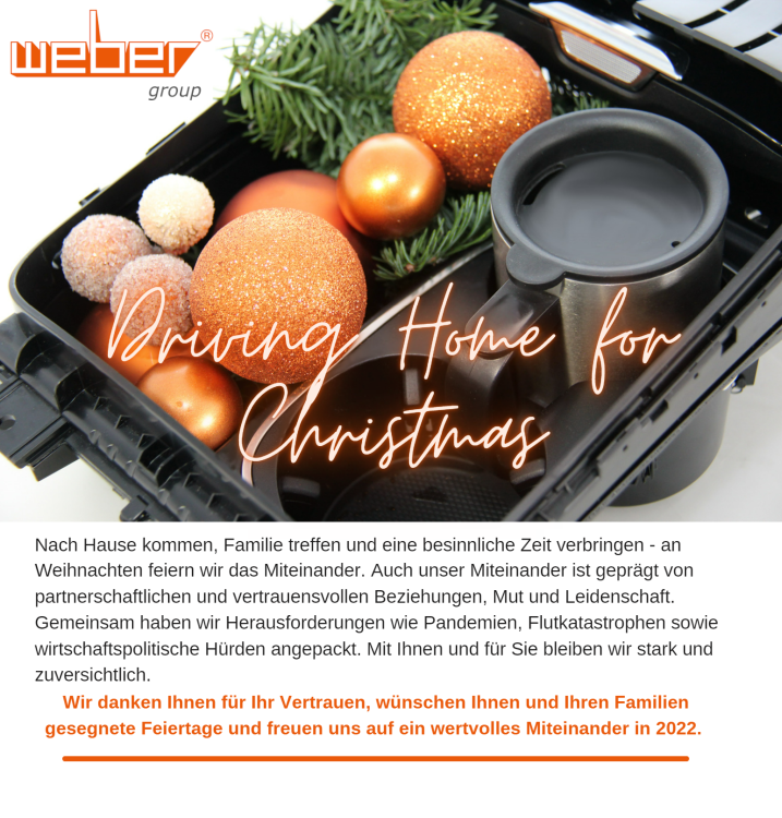 Weber wünscht frohe Weihnachten